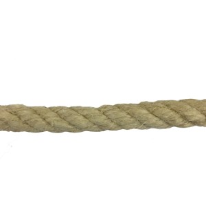 Cuerda de cáñamo natural 26mm carrete 100m fibras visibles aspecto rústico