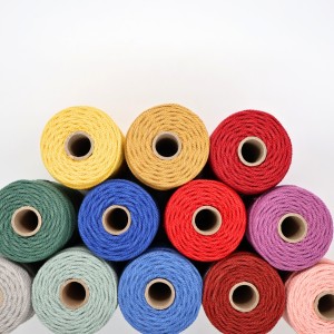 Coton macramé torsadé  FR - Coloris