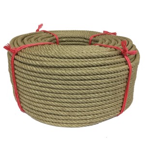 Polished hemp rope 8mm Spool 100m