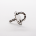 Round platinum bridge + threaded rod - Stainless steel