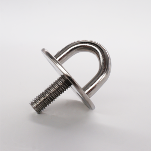 Pontet platine ronde + tige filetée - Inox