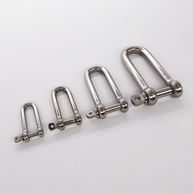 Long straight shackle - Stainless steel