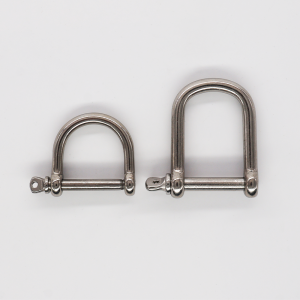 Manille droite large - Inox