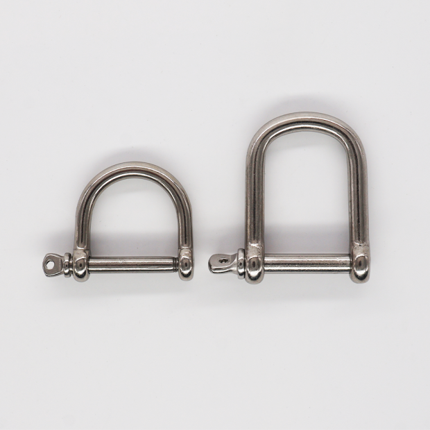 Wide straight shackle - Stainless steel