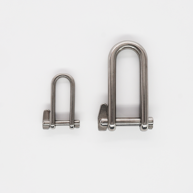 Quick release long shackle - Stainless steel