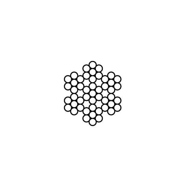 Câble acier inox souple - 7x7