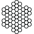 Flexible stainless steel cable - 7x7