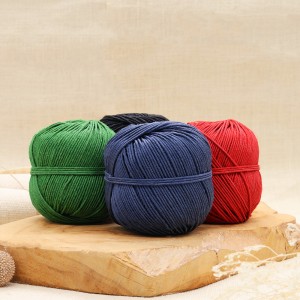 Ficelle lin poli coloré - Artisanal