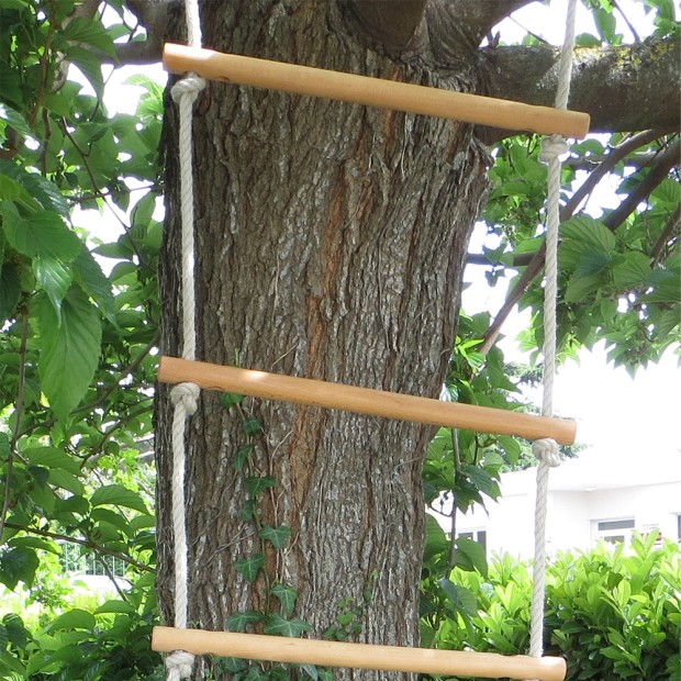 Wooden rope ladder