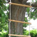 Wooden rope ladder