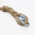 Knotted climbing rope - Natural hemp