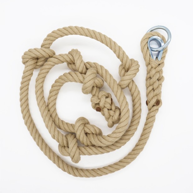 Knotted climbing rope - Synthetic hemp