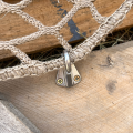 Stainless steel carabiner with plate - For net