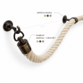 Wall mount ring for rope