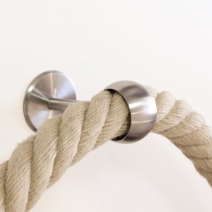 Wall mount ring for rope - Inox