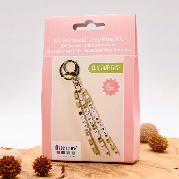 DIY Flat Bead Kit – Love Keychain