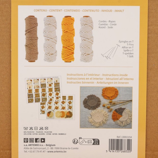 Kit de posavasos de macramé