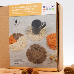 Kit de posavasos de macramé