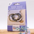 Kit DIY de cuentas - Pulsera azul/dorada