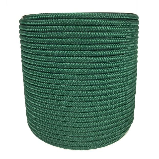 Bobine de Tresse en Polypropylène avec Âme Tressée 6mm Vert 100m