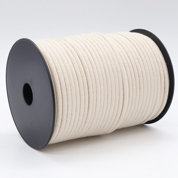 Braided cotton cord piping
