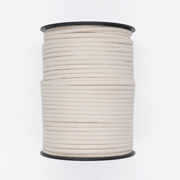 Braided cotton cord piping