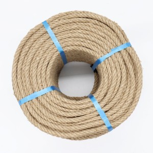 Polished hemp rope