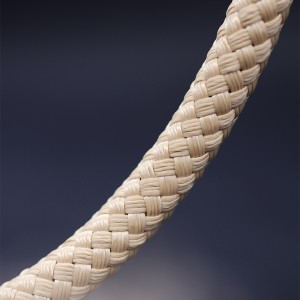Polyester thermofixed braided rope