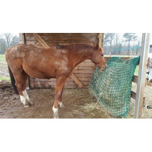 Hay net "bag" shape camel 1x1m