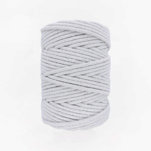 Braided cotton cord bleached