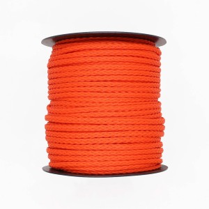 Hollow braid polyethylene cord