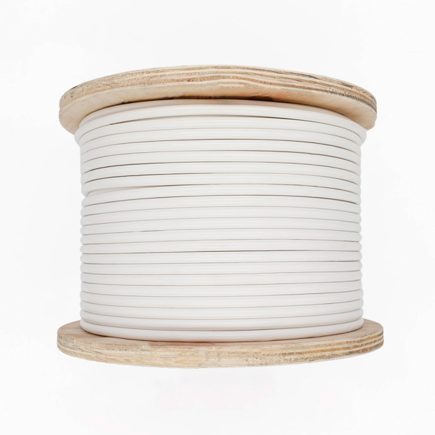 Cable de acero inoxidable recubierto de PVC blanco