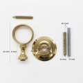 Anello da parete in corda - Ottone verniciato lacquerato