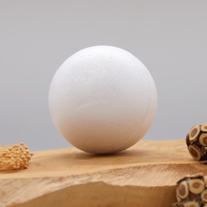 White polystyrene ball, Ø 10 cm