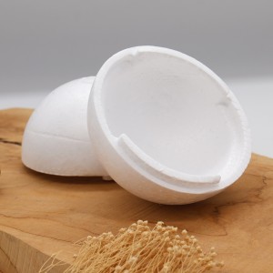 Boule polystyrène blanche Ø10 cm