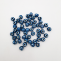 Perle Céramique Artisanale Bleu Canard 8mm