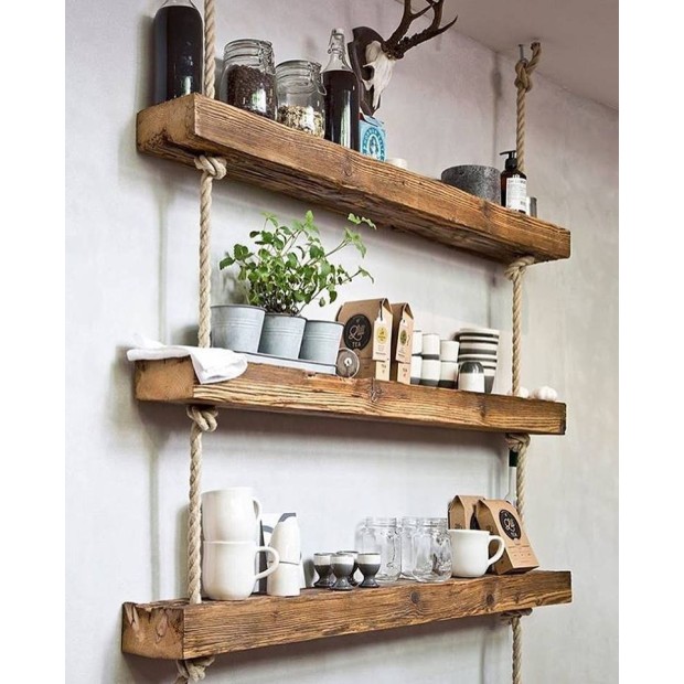 Corde chanvre naturel 26mm bobine 100m fibres apparents aspect rustic