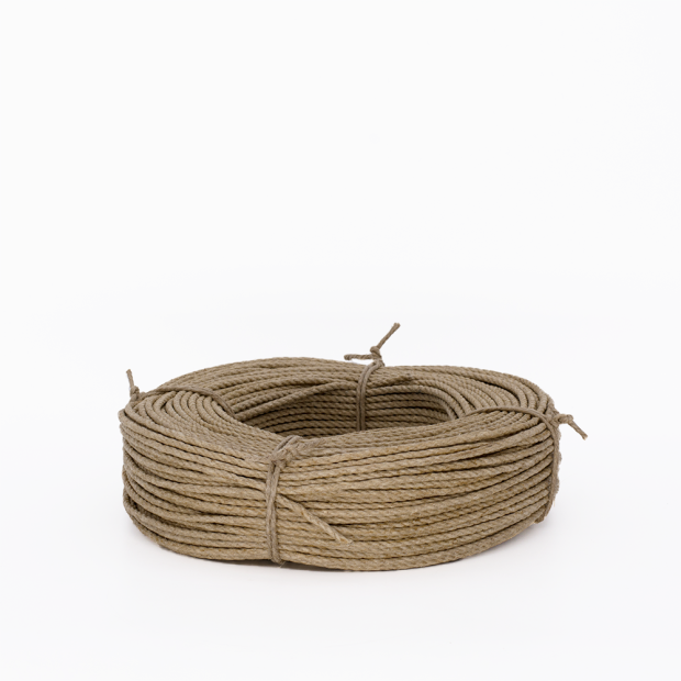 Polished hemp rope 8mm Spool 100m