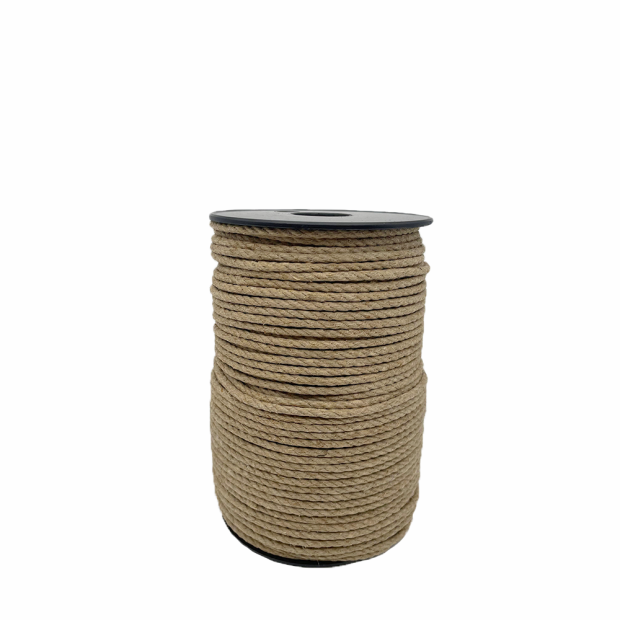 Corde chanvre poli 3mm bobine 100m Artisanal