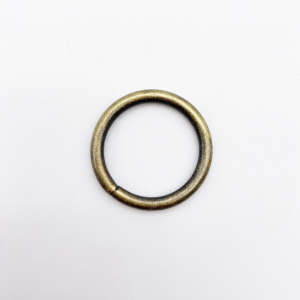 Anneau Rond Acier Or Rose