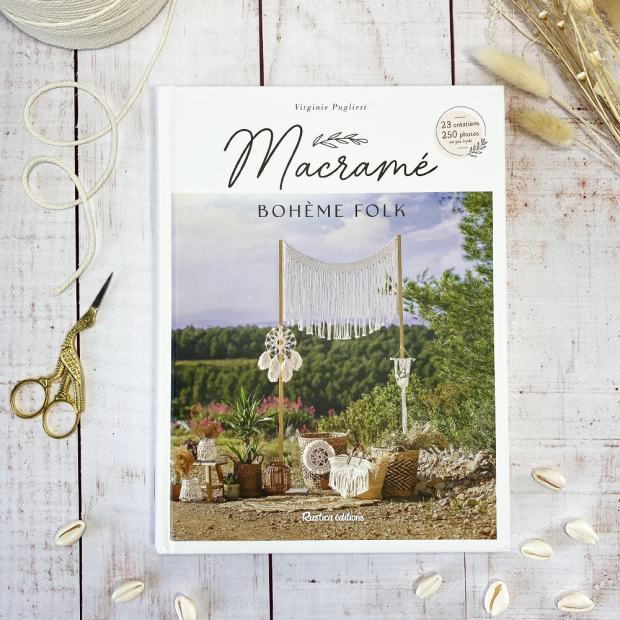 Livre "Macramé Bohème Folk" de Virginie Pugliesi