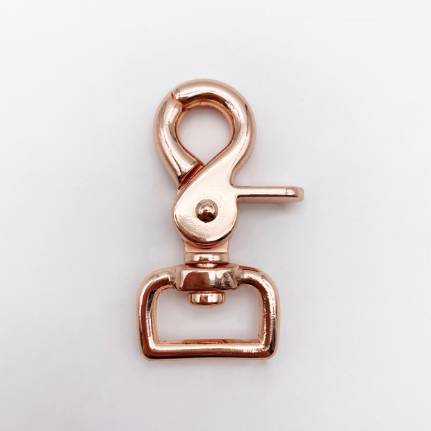 Mousqueton Plat Emerillon Mobile Ovale Zinc Nickel