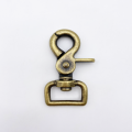 Mousqueton Plat Emerillon Mobile Ovale Zinc Nickel