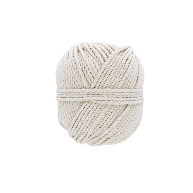 Fil coton macramé - écru - 5 mm