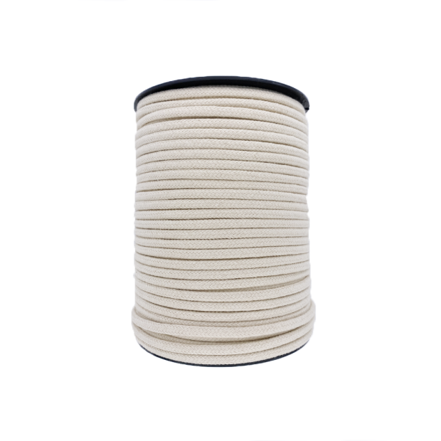 Braided cotton cord piping