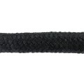 Tresse PES discontinu 14mm noir au mètre