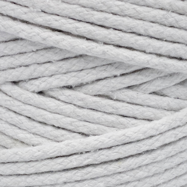 Braided White Cotton with Synthetic Core