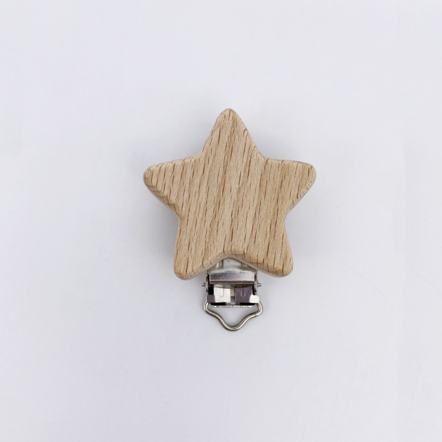 Clip portaciuccio - Legno naturale