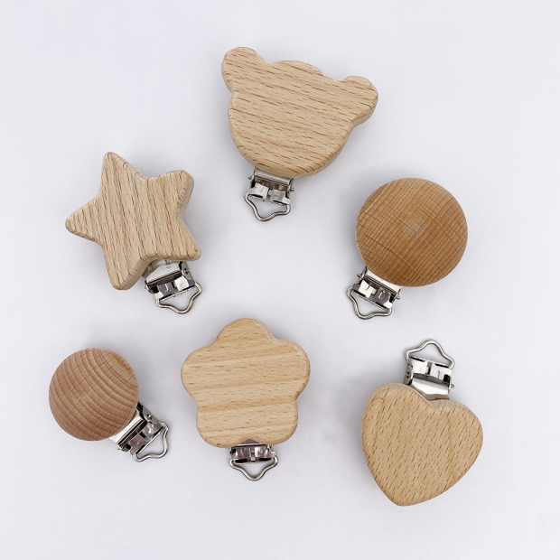 Clip portaciuccio - Legno naturale