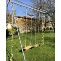 Outdoor knotted climbing rope